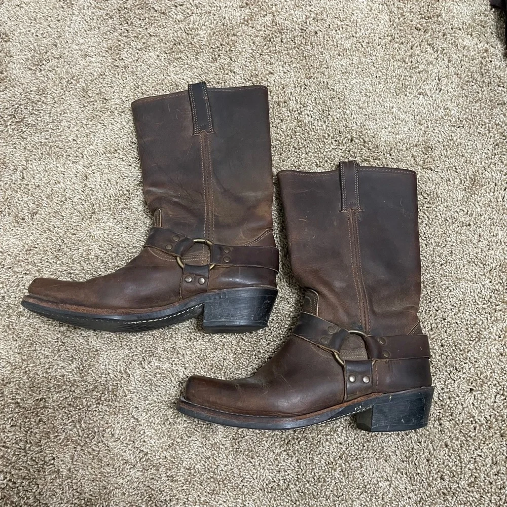 Frye Brown Heeled Boots - Picture 2 of 12